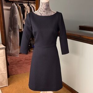 J.Crew Deep Navy Textured Women's Dress